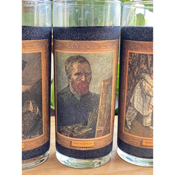 Vintage libbey Jim beam tall ball drinking water glasses cups textured tumblers - Picture 3 of 6